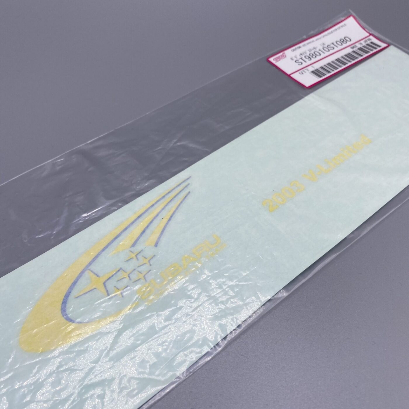 ST98010ST080 – Decal 2003 V-Limited LH