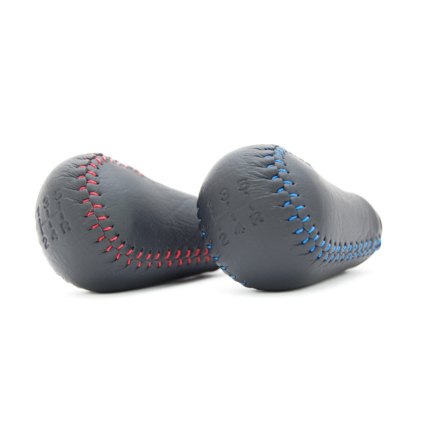 FUJI – 5 Speed Weighted Red Stitch Leather Gear Knob